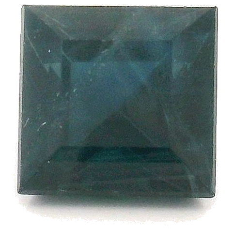 0.58 carat BLUE STEP cut Square Safyras (1)