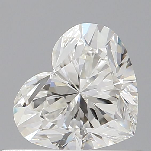 0.56 carat H-VVS2 Natūralus Heart Deimantas (1)
