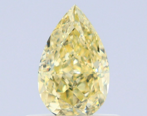 0.6 carat Fancy Yellow-VS1 Natūralus Pear Deimantas (1)