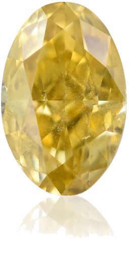 0.52 carat Fancy Deep  Yellow-SI2 Natūralus Oval Deimantas (1)
