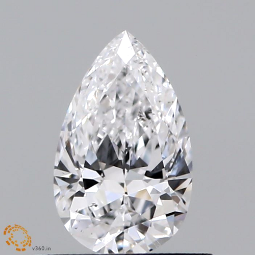 0.53 carat D-SI1 Natūralus Pear Deimantas (1)