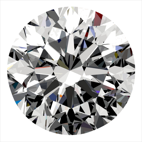0.3 carat H-VVS1 GD cut Natūralus Round Deimantas (1)