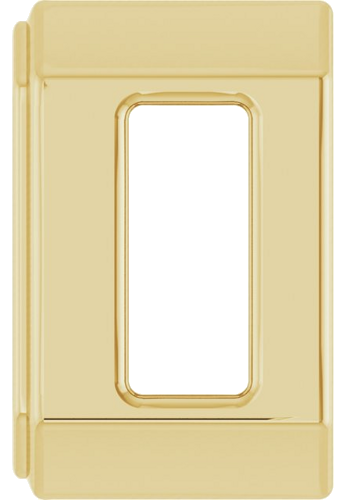 14K Yellow 5x3 mm Emerald Bezel-Set Slide Pendant Mounting (3)