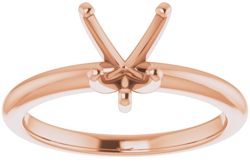 Sužadėtuvių Žiedas „Solitaire“ 585 Rožinis Aukso Heart Shape 7mm (3)