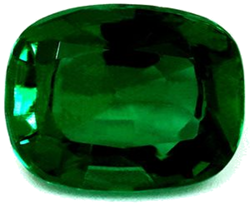 1.59 carat GREEN Cushion Smaragdas (1)