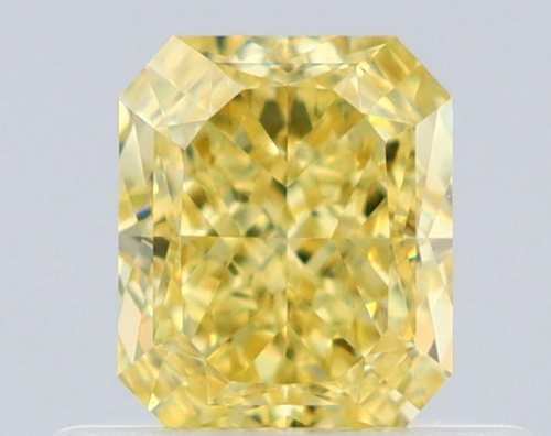 0.54 carat Fancy Intense Yellow-VS1 Natūralus Radiant Deimantas (1)