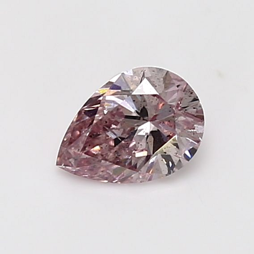 0.58 carat Pink-SI2 Natūralus Pear Deimantas (1)