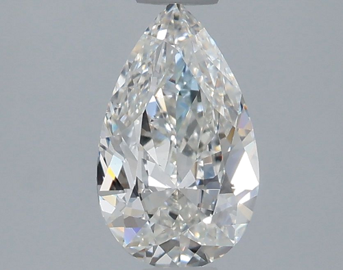 0.5 carat F-VS2 Natūralus Pear Deimantas (1)