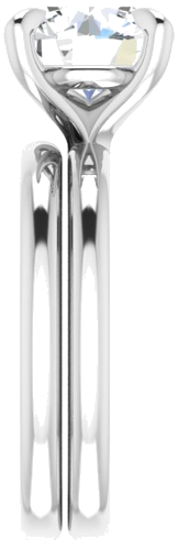 Sužadėtuvių Žiedas „Solitaire“ 585 Baltojo Aukso Round 9mm (9)