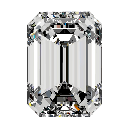 0.51 carat I-VVS2 Natūralus Emerald Deimantas (1)