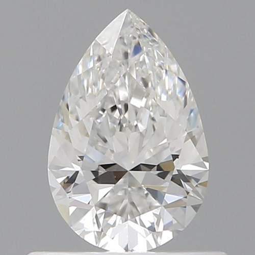 0.53 carat F-VVS2 Natūralus Pear Deimantas (1)