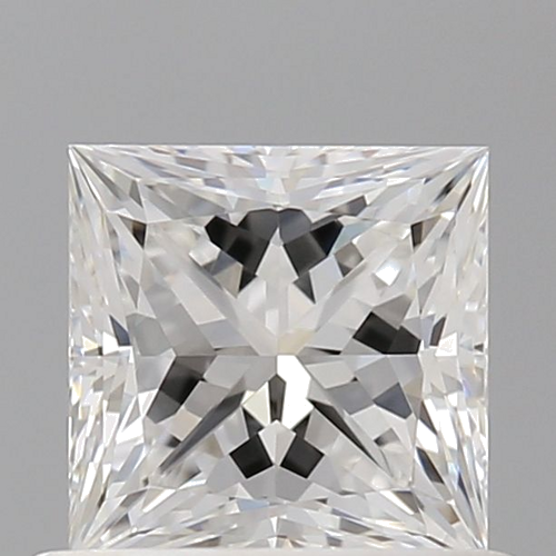 0.76 carat F-VVS2 Natūralus Princess Deimantas (1)