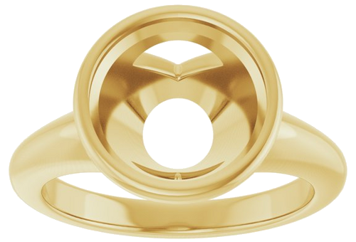 Sužadėtuvių Žiedas „Bezel-Set Solitaire“ 14k yellow gold Round 10mm (3)