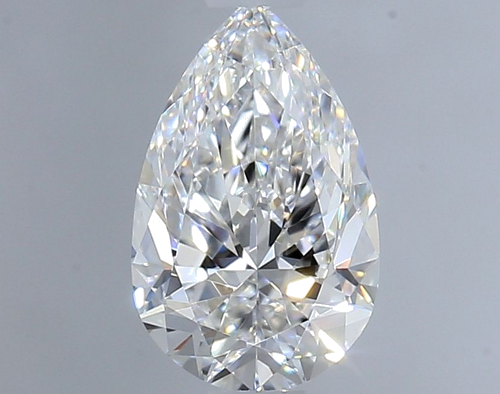 0.58 carat E-VVS1 Natūralus Pear Deimantas (1)