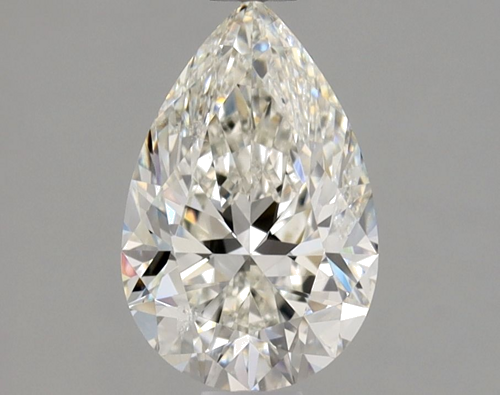 1.0 carat I-SI2 Natūralus Pear Deimantas (1)