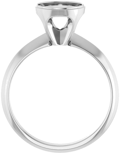 Sužadėtuvių Žiedas „Solitaire“ 585 Baltojo Aukso Round 7.4mm (2)