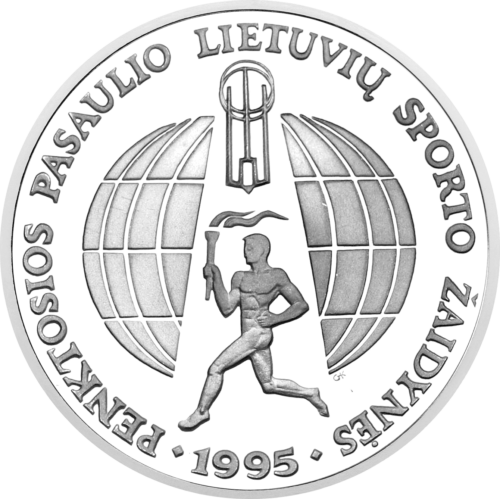 1995 Литва Литовские спортивные игры 10 литов PF 69 ULTRA CAMEO (3)