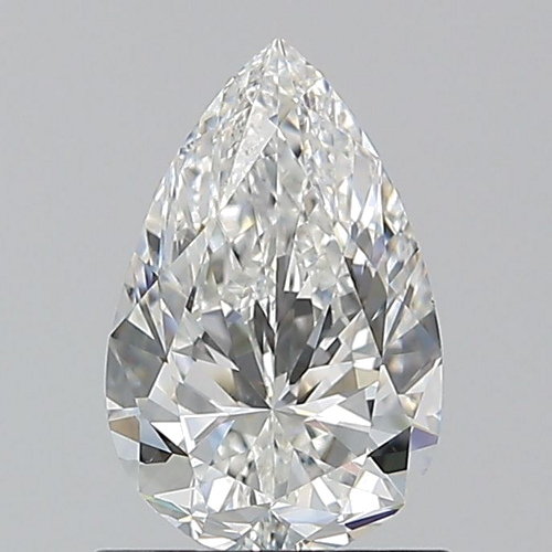 1.0 carat G-VS2 Natūralus Pear Deimantas (1)