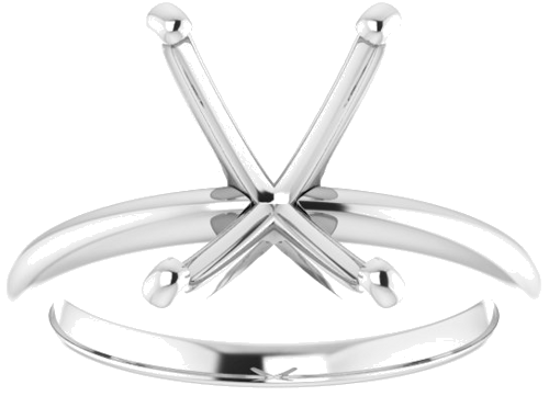 Sužadėtuvių Žiedas „Solitaire“ 585 Baltojo Aukso Emerald 10mm x 8mm (3)