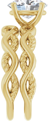 14K Yellow  9x7 mm Oval Solitaire Engagement Ring Mounting (9)