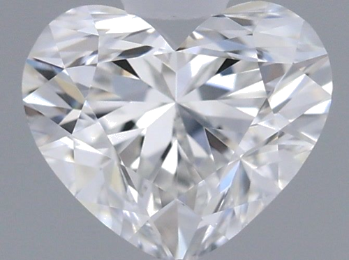 0.51 carat F-VVS2 Natūralus Heart Deimantas (1)