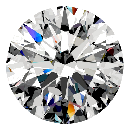 0.3 carat D-VVS2 Excellent cut Natūralus Round Deimantas (1)