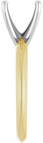 Sužadėtuvių Žiedas „Light Solitaire“ 585 Baltojo Ir Geltonojo Aukso Round 8.6mm x 9.1mm (4)