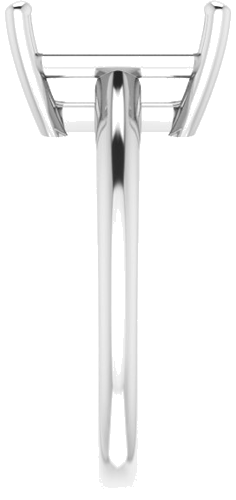 Sužadėtuvių Žiedas 925 Sidabro Emerald 11mm x 9mm (4)