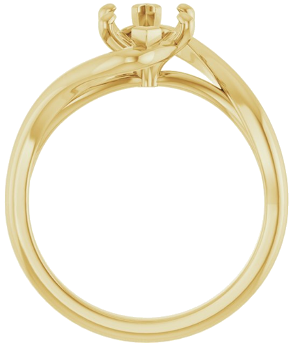 Sužadėtuvių Žiedas „Bypass“ 14k yellow gold Marquise 12mm x 6mm (2)