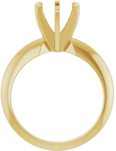 Sužadėtuvių Žiedas „Solitaire“ 14k yellow gold Round 7mm (2)