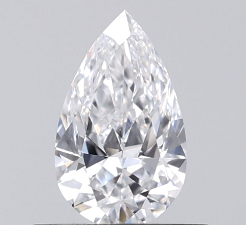 0.5 carat D-VVS2 Natūralus Pear Deimantas (1)