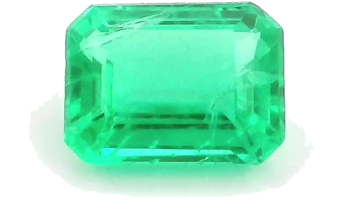 0.35 carat GREEN STEP cut Emerald Smaragdas (1)