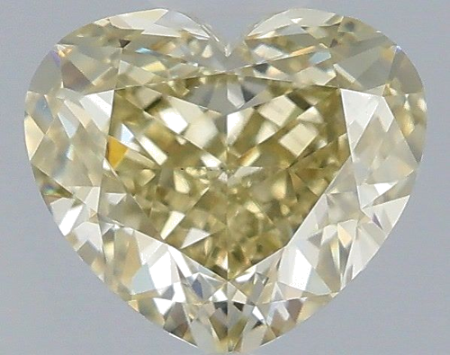 1.01 carat Fancy Yellow-VS2 Natūralus Heart Deimantas (1)