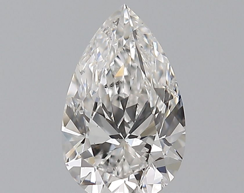 0.59 carat E-SI2 Natūralus Pear Deimantas (1)