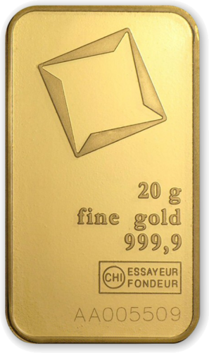 20 g Investicinio aukso luitas Valcambi (1)