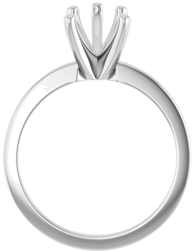 10K White 10x7 mm Pear Solitaire Engagement Ring Mounting (2)