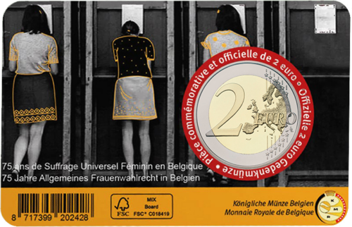 Belgium Women's Suffrage 2 Euro Coin 2023 (5)