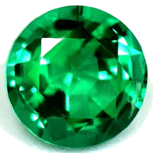 0.39 carat GREEN Round Smaragdas (1)