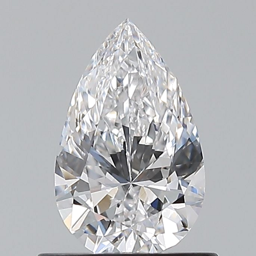0.7 carat D-VS1 Natūralus Pear Deimantas (1)