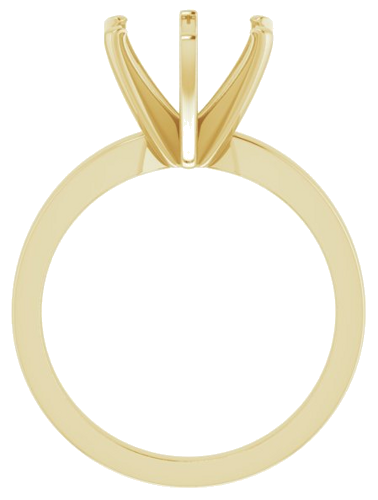 Sužadėtuvių Žiedas „Solitaire“ 10k yellow gold Round 9.4mm (2)