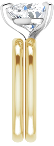 Sužadėtuvių Žiedas „Solitaire“ 585 Baltojo Ir Geltonojo Aukso Heart Shape 9mm (9)