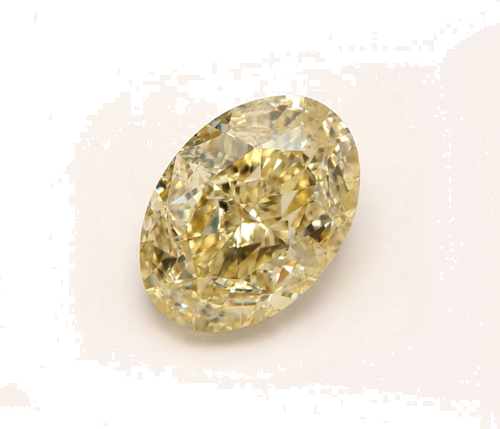 2.0 carat Fancy Light Brownish Yellow-SI1 Natūralus Oval Deimantas (1)