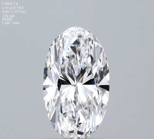 1.51 carat E-VS2 Natūralus Oval Deimantas (1)