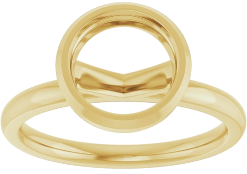 Sužadėtuvių Žiedas „Bezel-Set Solitaire“ 14k yellow gold Round 8mm (3)