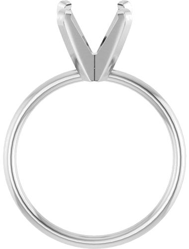 Sužadėtuvių Žiedas „Solitaire“ 14k white gold Round 9mm (2)