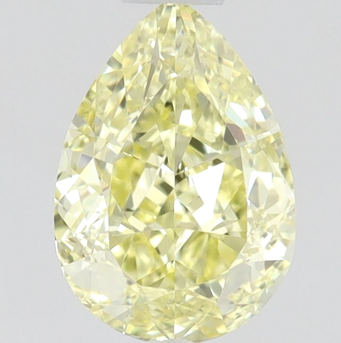 0.5 carat Fancy Yellow-VS1 Natūralus Pear Deimantas (1)