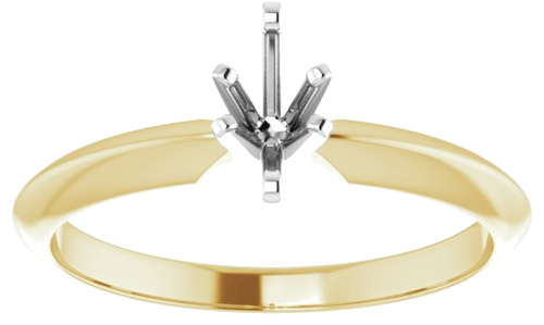 Sužadėtuvių Žiedas „Light Solitaire“ 585 Baltojo Ir Geltonojo Aukso Marquise 6mm x 3mm (3)