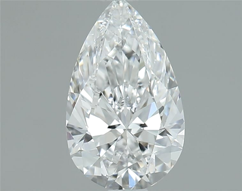 0.6 carat D-VVS2 Natūralus Pear Deimantas (1)