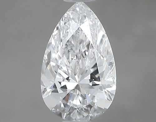 0.7 carat D-SI2 Natūralus Pear Deimantas (1)