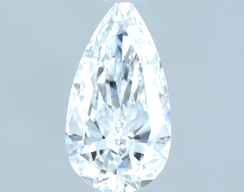0.51 carat E-VVS1 Natūralus Pear Deimantas (1)